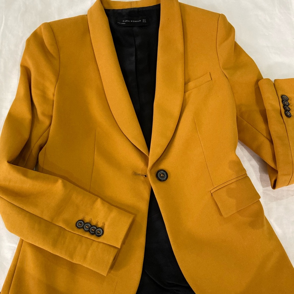 Zara Mustard Blazer
